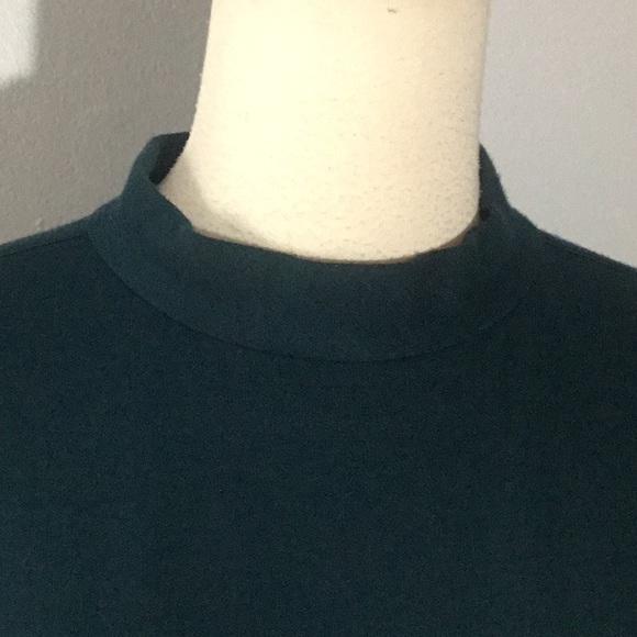 Ann Taylor Forest Green Knit Dress, sz 10 - Picture 2 of 10